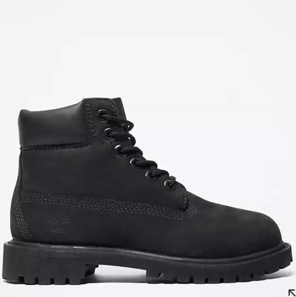 Timberland Premium 6-Inch Waterproof Boot Black Leather Primaloft Size 5.5